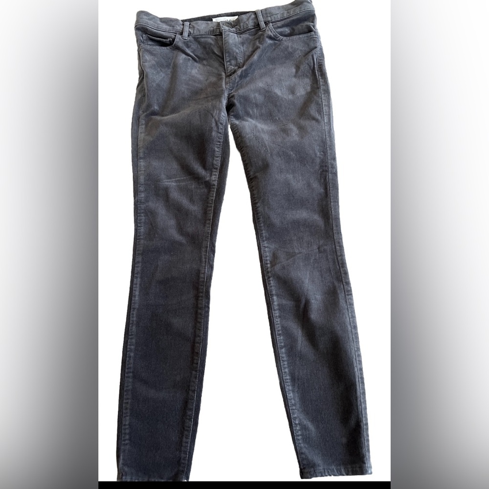 LOFT Gray Corduroy Modern Skinny Stretchy Ankle Length Pants Size 2/26  31x27